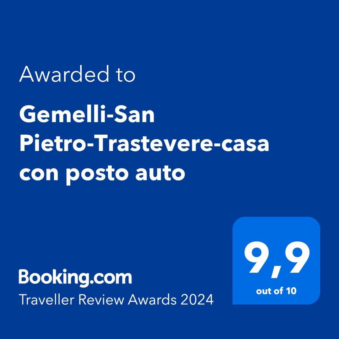 Gemelli-San Pietro-Trastevere-Casa Con Posto Auto Rom Eksteriør billede